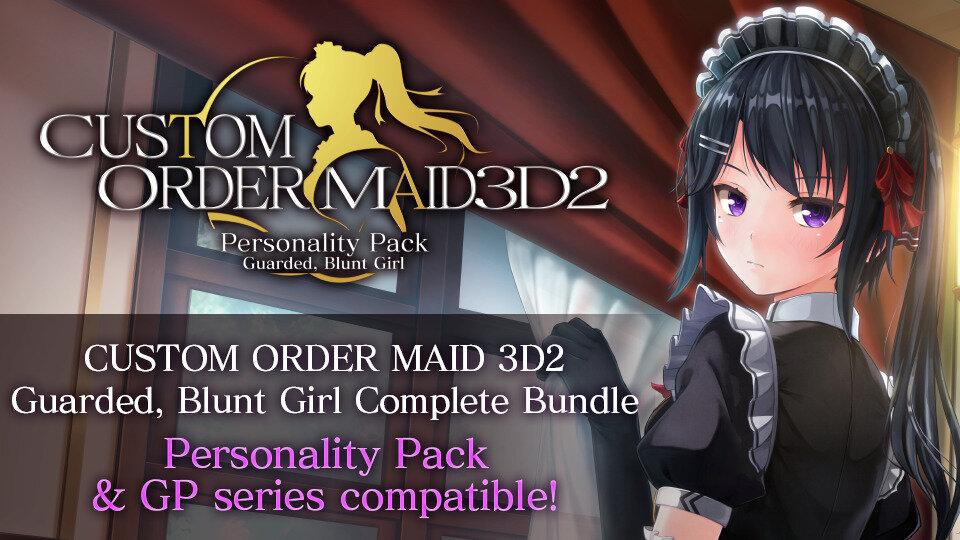 CUSTOM ORDER MAID 3D2 - Personality Pack: Guarded, Blunt Girl Complete Bundle Hentai