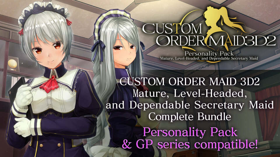 Custom Order Maid 3D2 - Personality Pack: Mature, Level-Headed, and Dependable Secretary Maid Complete Bundle Hentai