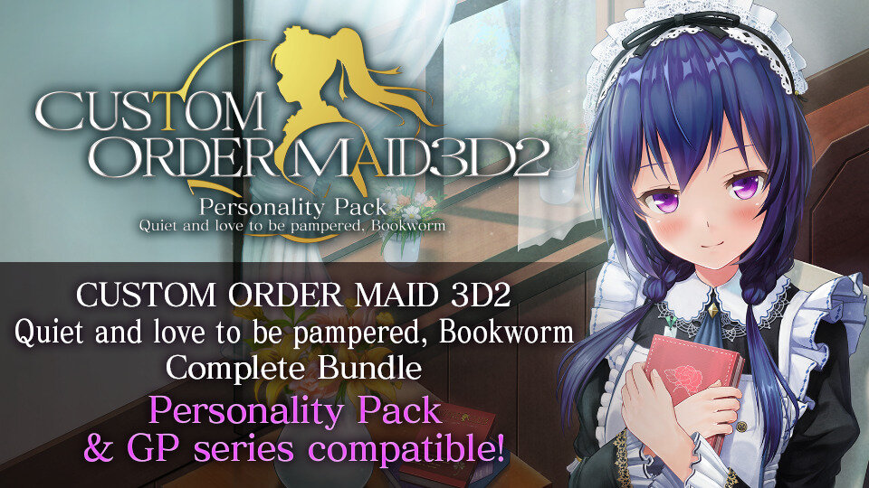 Custom Order Maid 3D2 - Personality Pack: Quiet and Love to be Pampered, Bookworm Complete Bundle Hentai