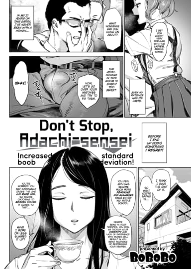 Don't Stop, Adachi-sensei Hentai Image