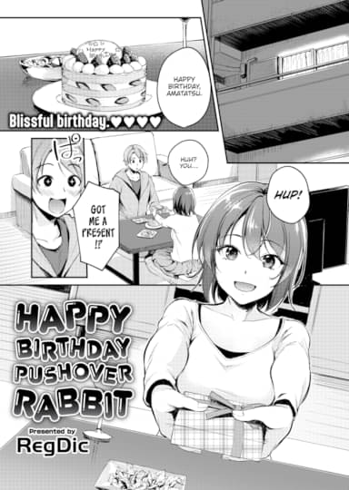 Happy Birthday Pushover Rabbit Cover