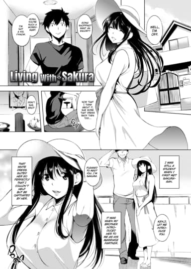 Living with Sakura Cover