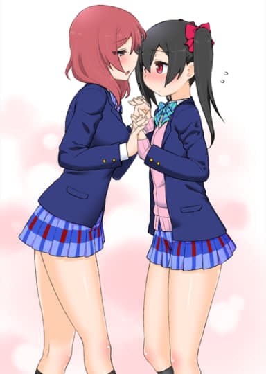 Maki-chan's First Time With Nico-chan (Yuri Ver.) Hentai Image