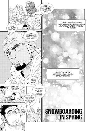 Manly Surrender: Snowboarding in Spring Hentai Image