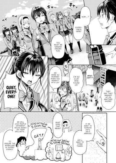 Stranded on a Desert Island Where I Can Creampie All the Girls I Want ~Making My Female Classmates Into My Harem~ Ch.4 Hentai
