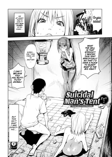 Suicidal Man's Tent ~Young Lady VS The Woman Who Always Hits Her Mark~ Part 2 Hentai