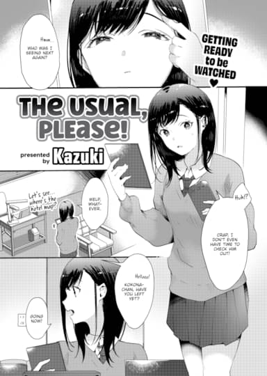 The Usual, Please! Hentai