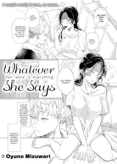 Whatever She Says Cover